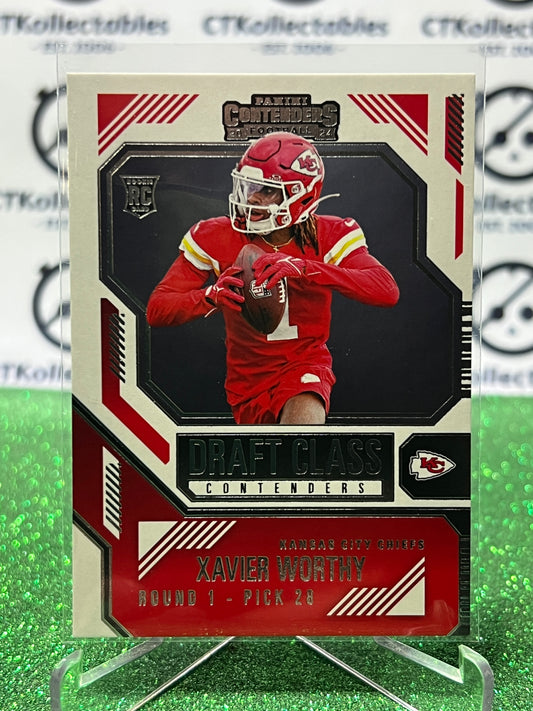 2024 PANINI CONTENDERS XAVIER WORTHY # 6 RC DRAFT CLASS KANSAS CITY CHIEFS NFL GRIDIRON CARD