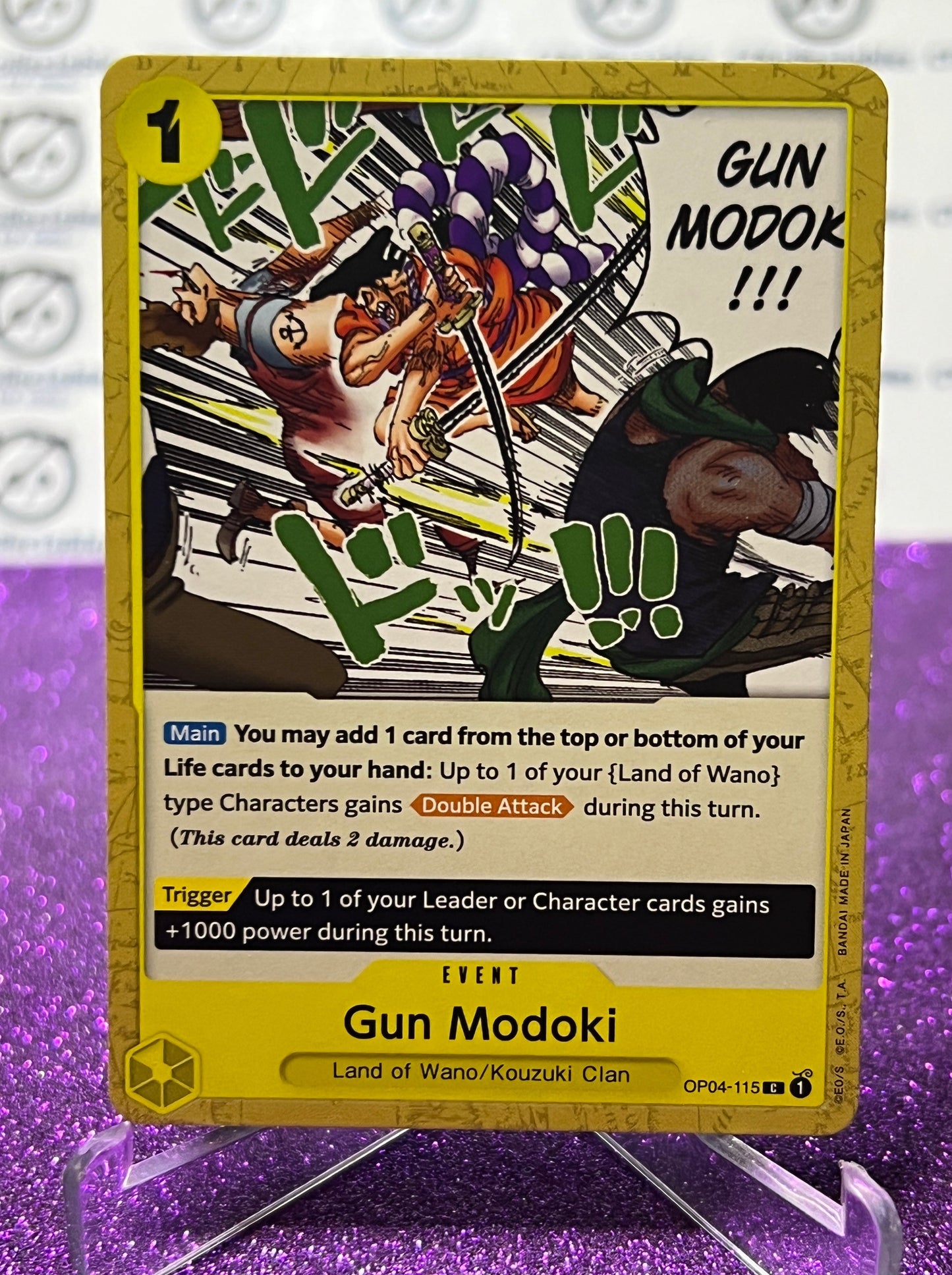 ONE PIECE GUN MODOKI # OP04-115  KINGDOMS OF INTRIGUE COMMON CARD 2023