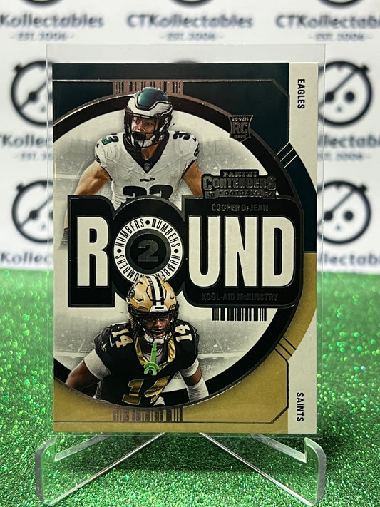 2024 PANINI CONTENDERS COOPER DEJEAN EAGLES / KOOL-AID McKINSTRY SAINTS # 11 RC ROUND NUMBERS NFL GRIDIRON CARD