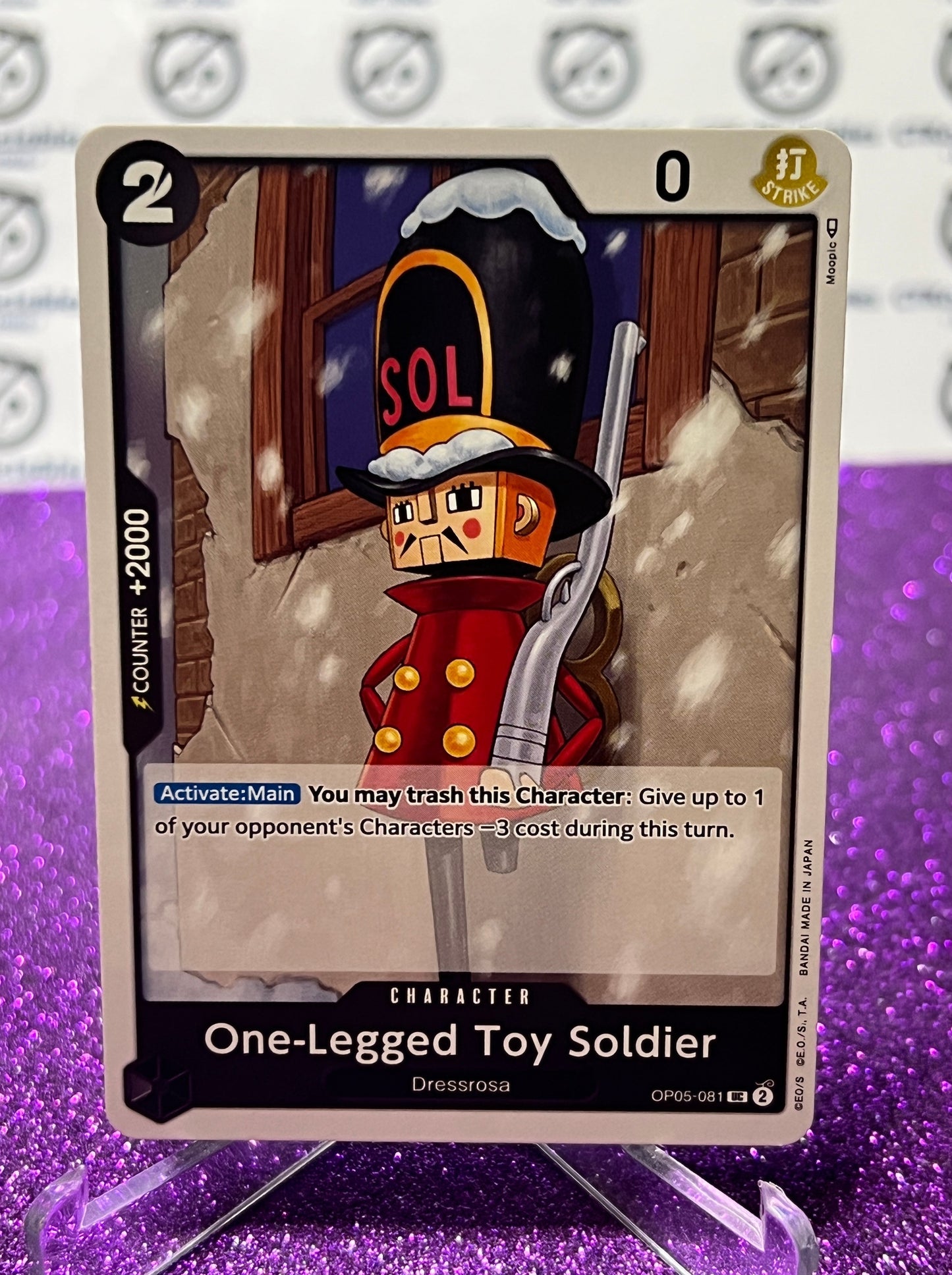 ONE PIECE ONE-LEGGED TOY SOLDIER # OP05-081  AWAKENING OF THE NEW ERA UNCOMMON CARD 2023