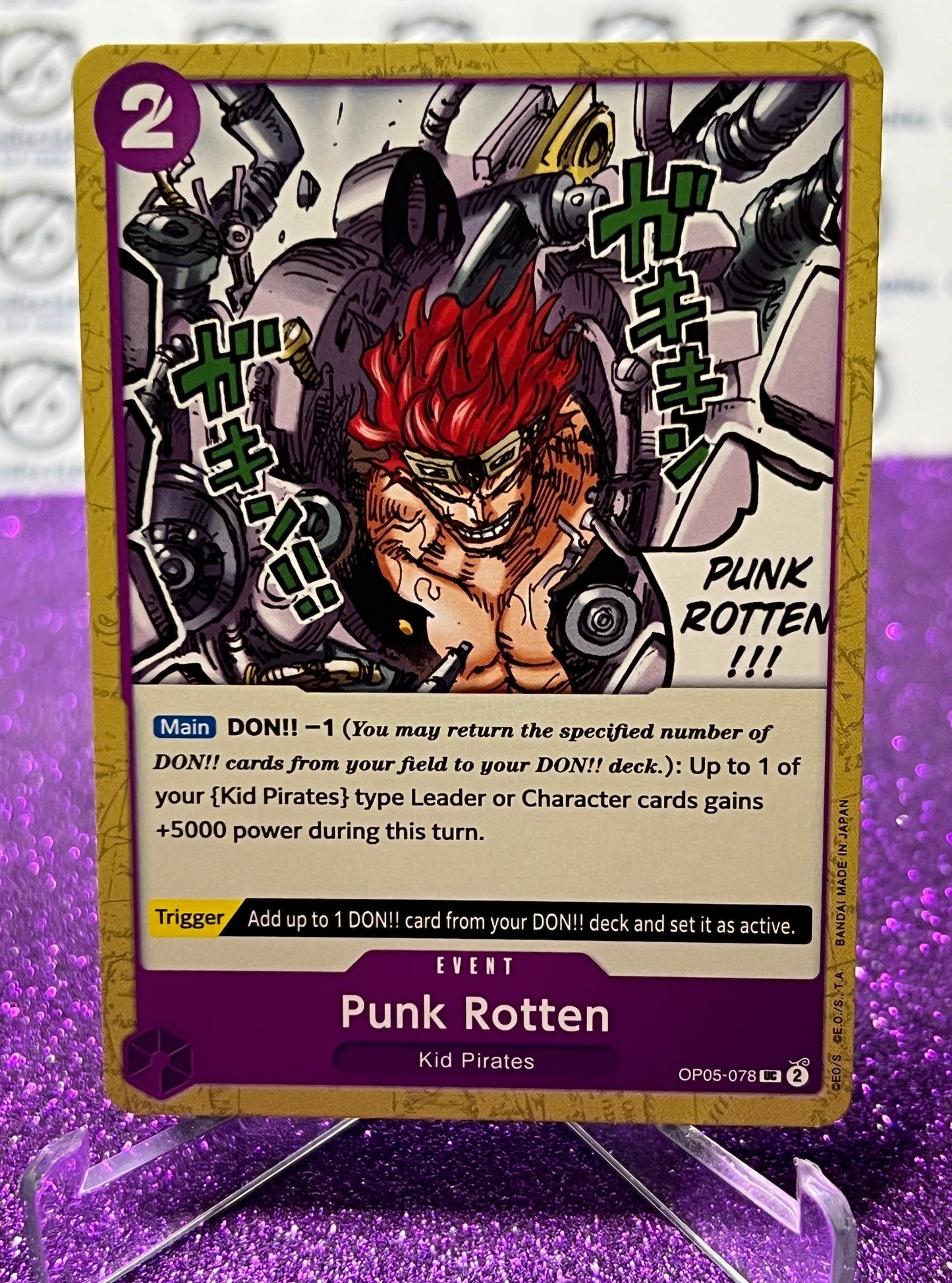 ONE PIECE PUNK ROTTEN # OP05-078 AWAKENING OF THE NEW ERA UNCOMMON CARD 2023