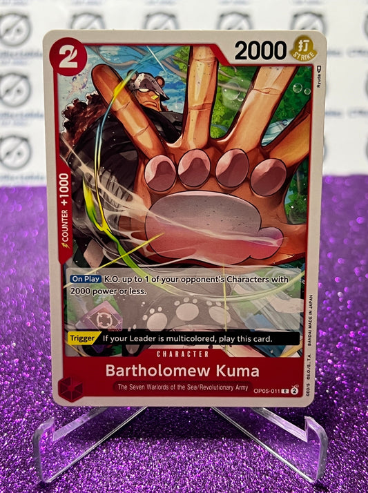 ONE PIECE BARTHOLOMEW KUMA # OP05-011 AWAKENING OF THE NEW ERA COMMON CARD 2023