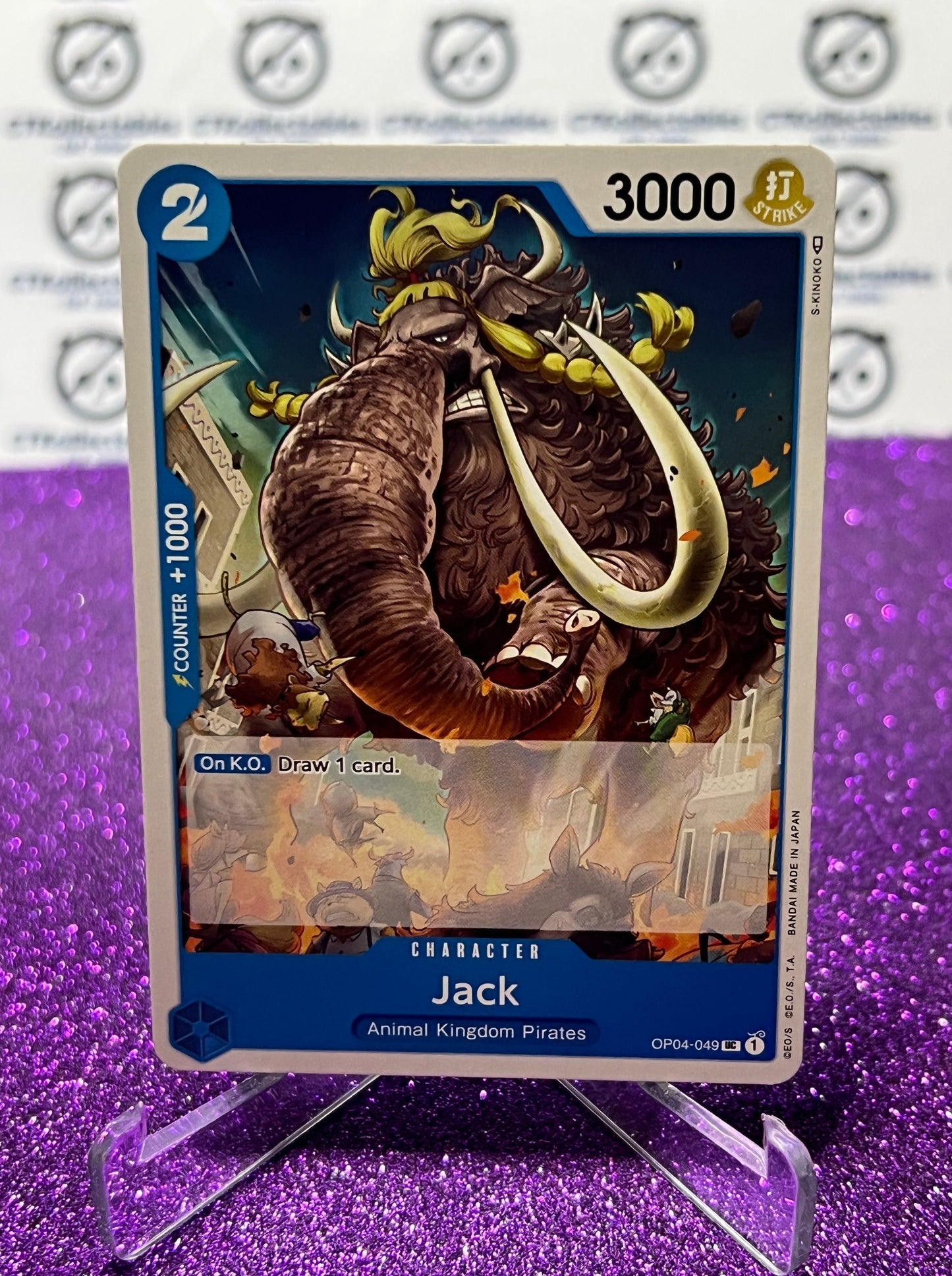 ONE PIECE JACK # OP04-049 KINGDOMS OF INTRIGUE UNCOMMON CARD 2023