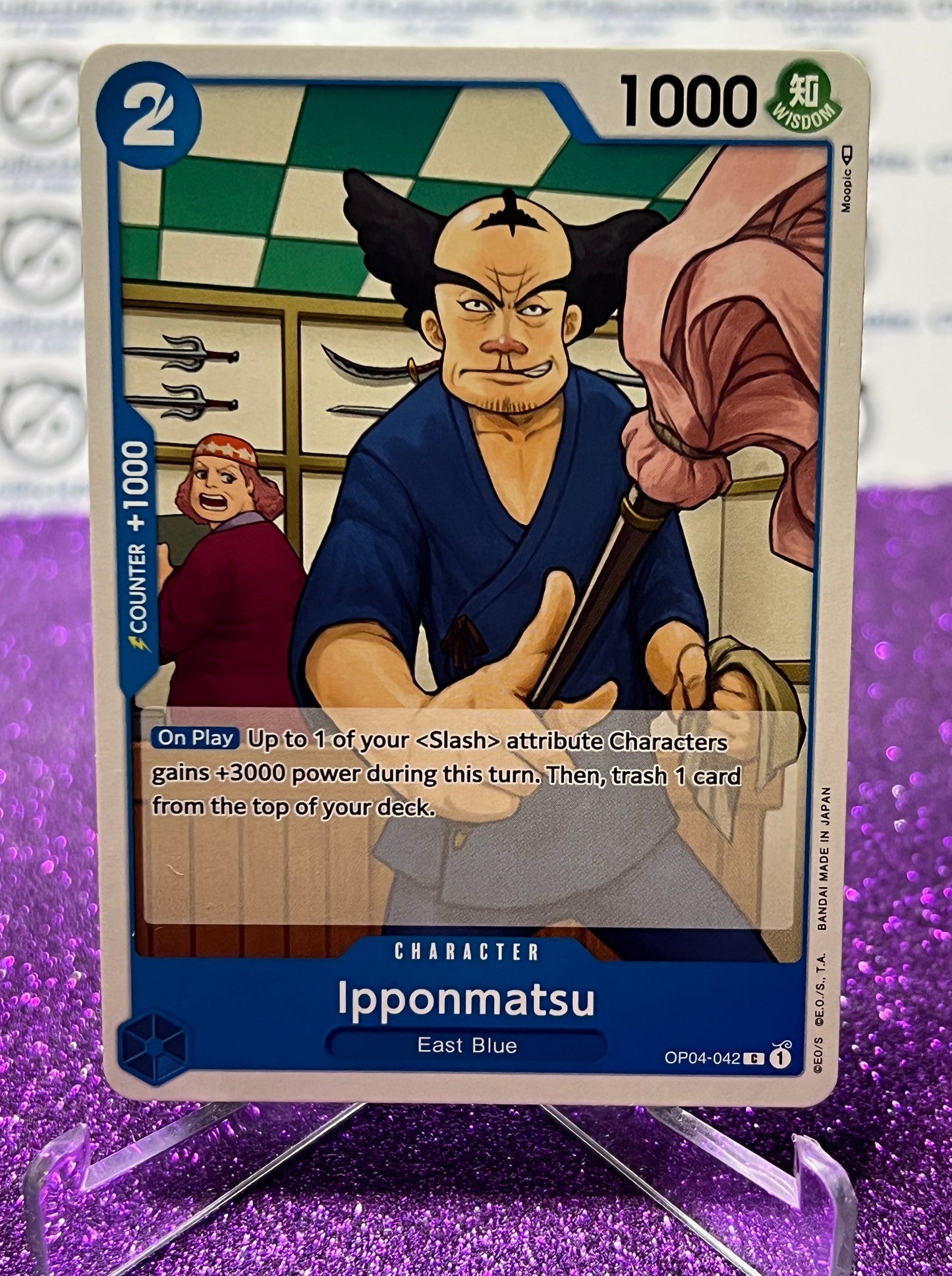 ONE PIECE IPPONMATSU # OP04-042 KINGDOMS OF INTRIGUE COMMON CARD 2023