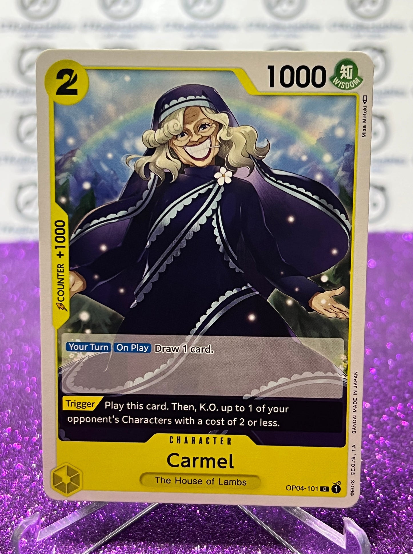 ONE PIECE CARMEL # OP04-101 KINGDOMS OF INTRIGUE COMMON CARD 2023