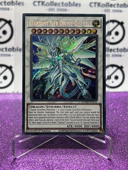 YU-GI-OH! BATTLES OF LEGEND MONSTER MAYHEM STARDUST SIFR DIVINE DRAGON # BLMM-EN151 1ST EDITION CARD