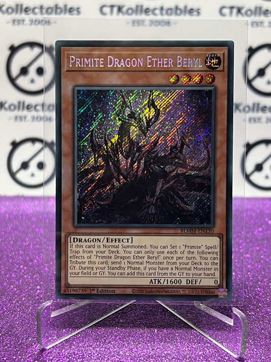 YU-GI-OH! BATTLES OF LEGEND MONSTER MAYHEM PRIMITE DRAGON ETHER BERYL # BLMM-EN130 1ST EDITION CARD