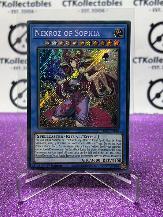 YU-GI-OH! BATTLES OF LEGEND MONSTER MAYHEM NEKROZ OF SOPHIA # BLMM-EN134 1ST EDITION CARD
