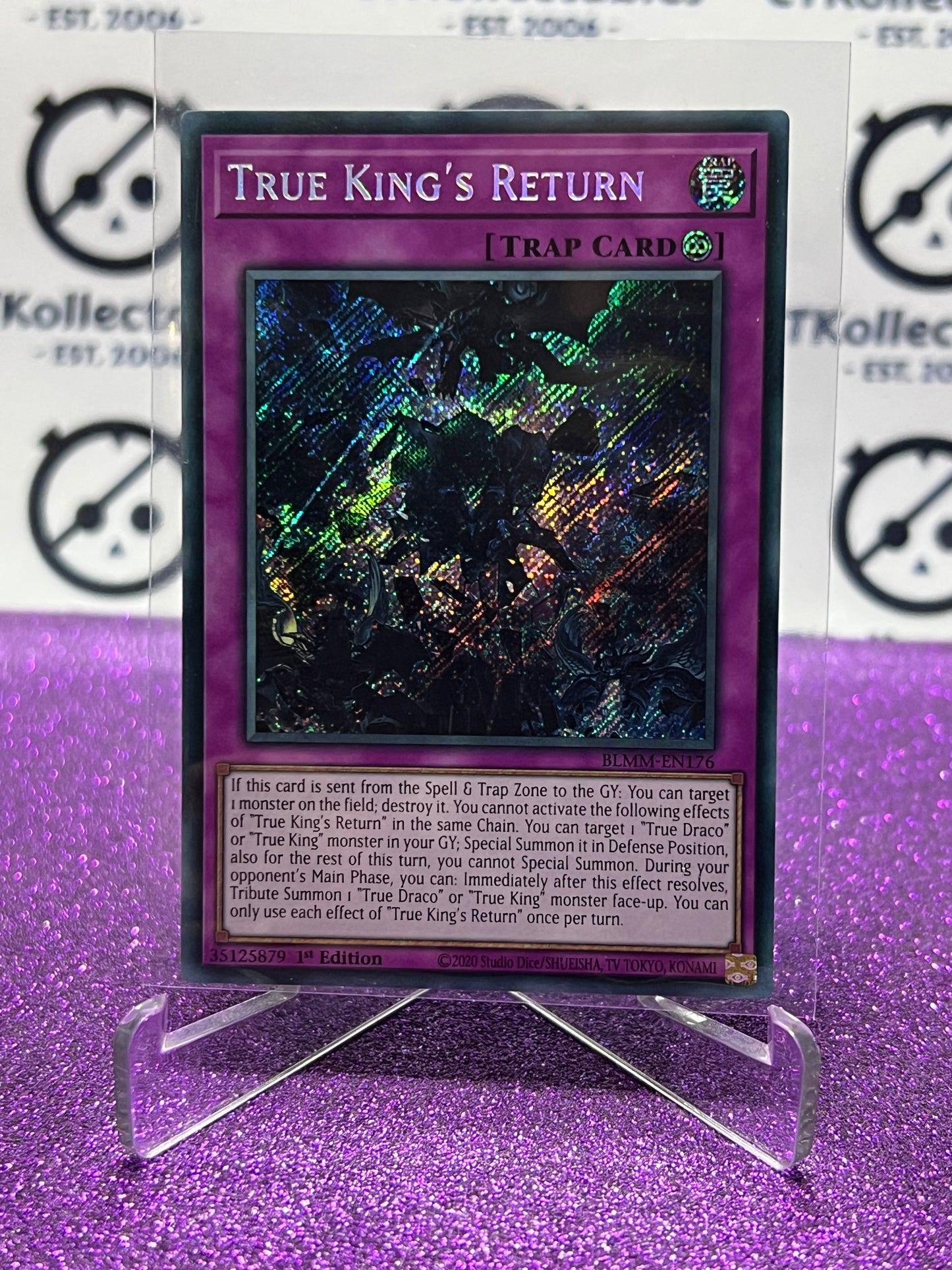 YU-GI-OH! BATTLES OF LEGEND MONSTER MAYHEM TRUE KING'S RETURN # BLMM-EN176 1ST EDITION CARD