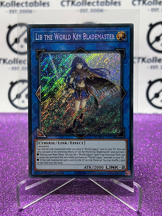 YU-GI-OH! BATTLES OF LEGEND MONSTER MAYHEM LIB THE WORLD KEY BLADEMASTER # BLMM-EN159 1ST EDITION CARD