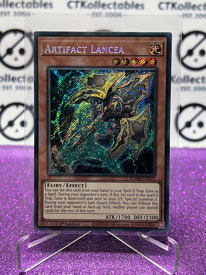 YU-GI-OH! BATTLES OF LEGEND MONSTER MAYHEM ARTIFACT LANCEA # BLMM-EN125 1ST EDITION CARD