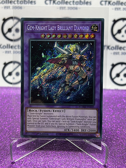 YU-GI-OH! BATTLES OF LEGEND MONSTER MAYHEM GEM-KNIGHT LADY BRILLIANT DIAMOND # BLMM-EN145 1ST EDITION CARD