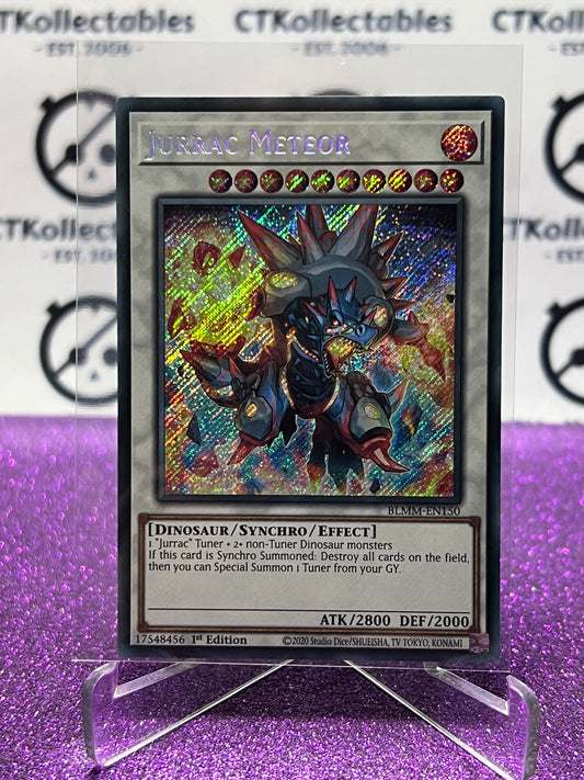 YU-GI-OH! BATTLES OF LEGEND MONSTER MAYHEM JURRAC METEOR # BLMM-EN150 1ST EDITION CARD