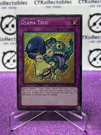 YU-GI-OH! BATTLES OF LEGEND MONSTER MAYHEM OJAMA TRIO # BLMM-EN010 1ST EDITION CARD