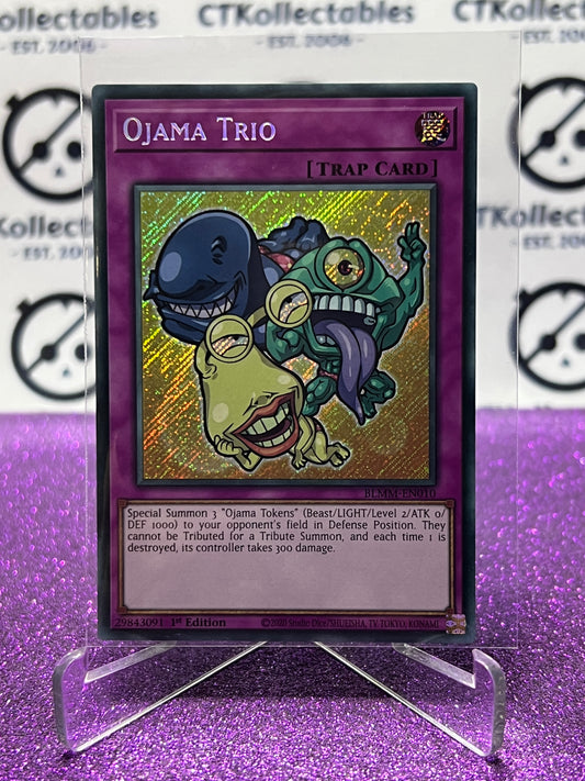 YU-GI-OH! BATTLES OF LEGEND MONSTER MAYHEM OJAMA TRIO # BLMM-EN010 1ST EDITION CARD