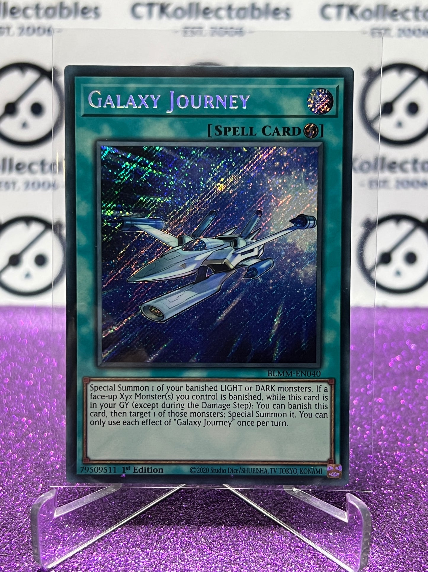 YU-GI-OH! BATTLES OF LEGEND MONSTER MAYHEM GALAXY JOURNEY # BLMM-EN040 1ST EDITION CARD