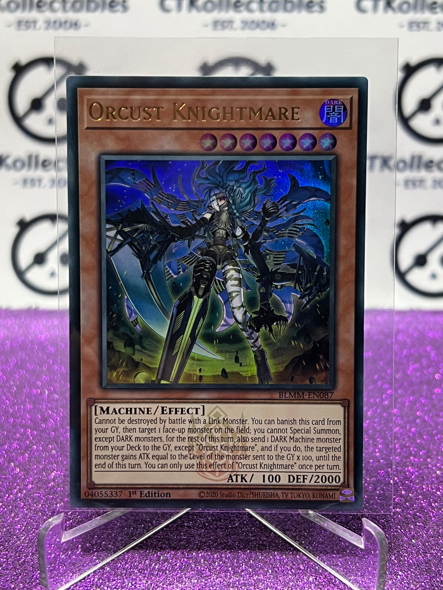 YU-GI-OH! BATTLES OF LEGEND MONSTER MAYHEM ORCUST KNIGHTMARE # BLMM-EN087 ULTRA RARE 1ST EDITION CARD