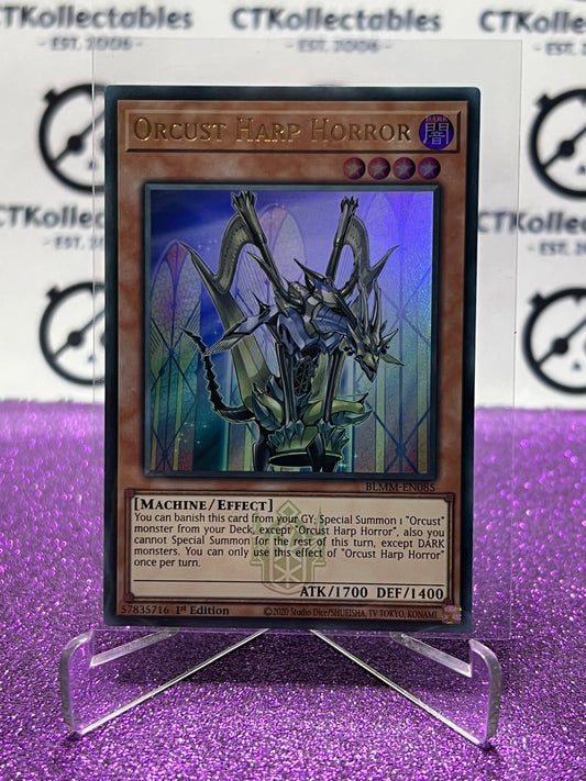 YU-GI-OH! BATTLES OF LEGEND MONSTER MAYHEM ORCUST HARP HORROR # BLMM-EN085 ULTRA RARE 1ST EDITION CARD