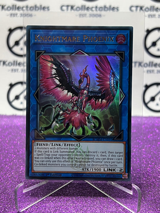 YU-GI-OH! BATTLES OF LEGEND MONSTER MAYHEM KNIGHTMARE PHOENIX # BLMM-EN091 ULTRA RARE 1ST EDITION CARD