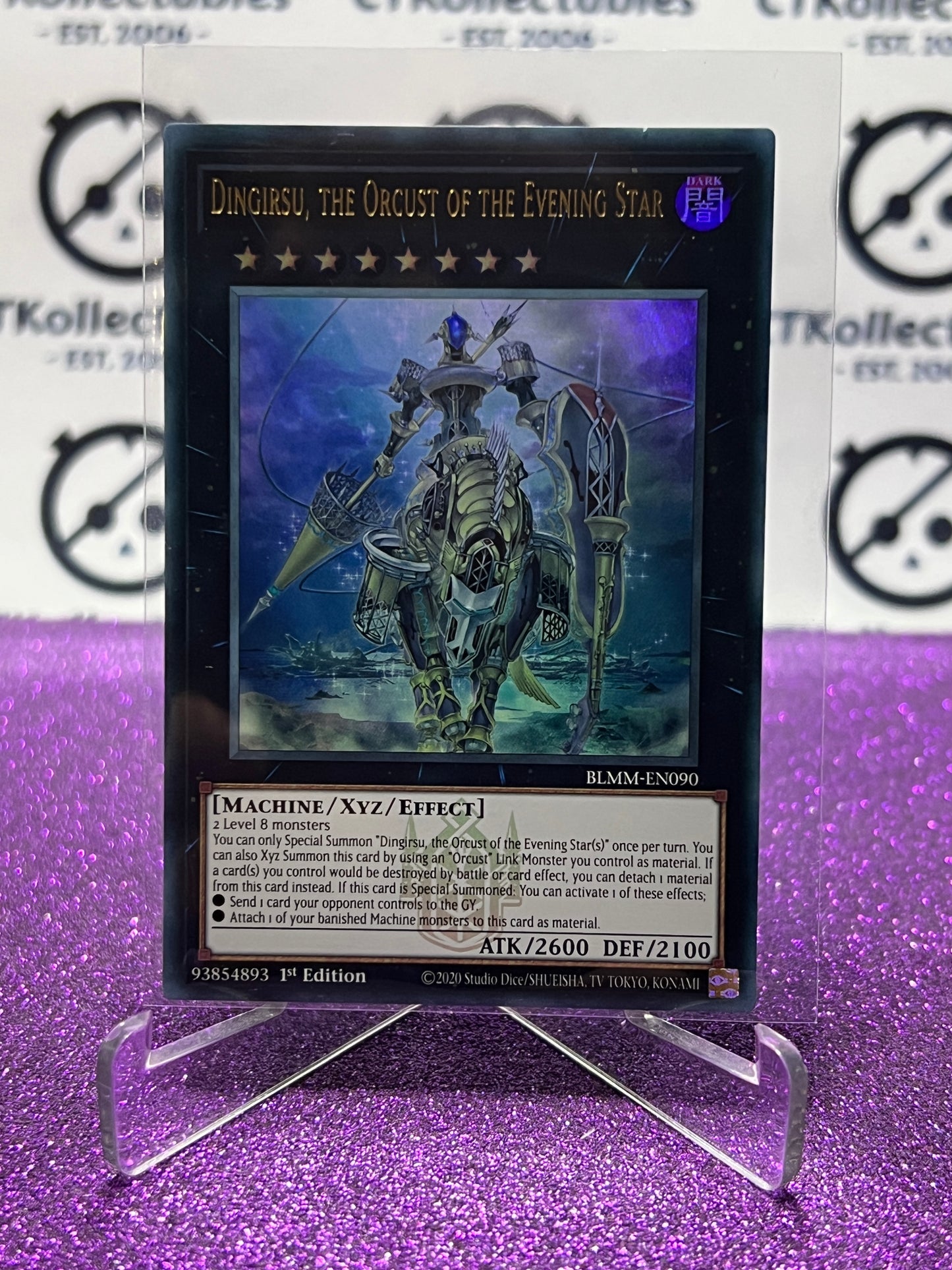 YU-GI-OH! BATTLES OF LEGEND MONSTER MAYHEM DINGIRSU, THE ORCUST OF THE EVING STAR # BLMM-EN090 ULTRA RARE 1ST EDITION CARD