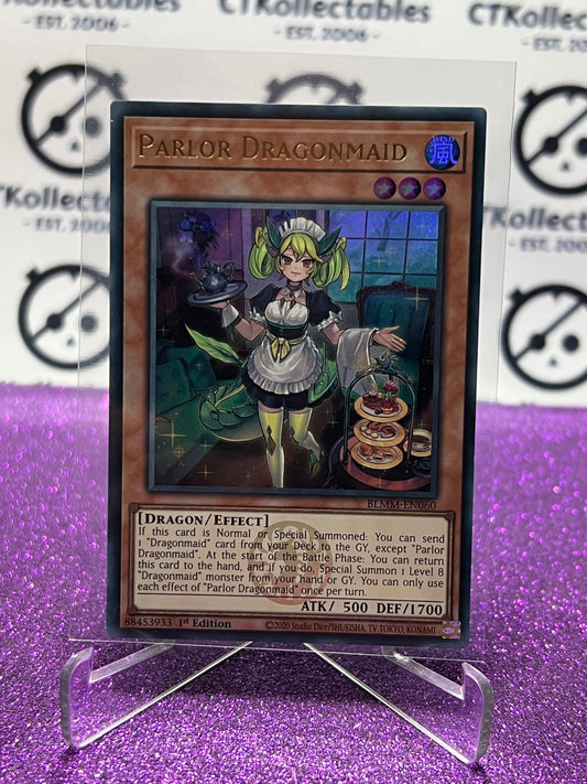 YU-GI-OH! BATTLES OF LEGEND MONSTER MAYHEM PARLOR DRAGONMAID # BLMM-EN60 ULTRA RARE 1ST EDITION CARD