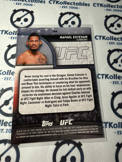 2026 UFC Stadium Club Rafeal Estevam Rookie Card #146