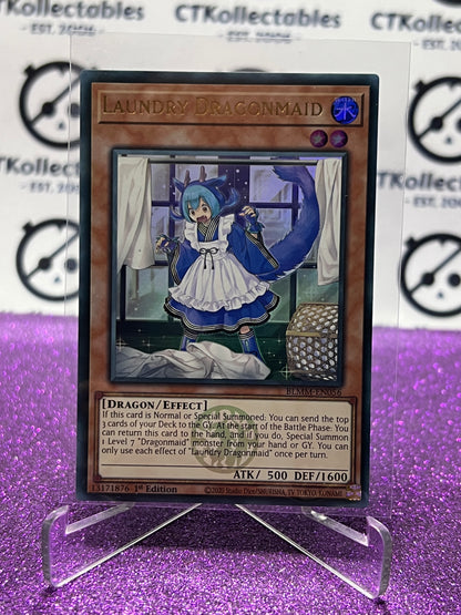 YU-GI-OH! BATTLES OF LEGEND MONSTER MAYHEM LAUNDRY DRAGONMAID # BLMM-EN056 ULTRA RARE 1ST EDITION CARD