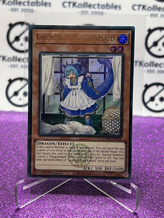YU-GI-OH! BATTLES OF LEGEND MONSTER MAYHEM LAUNDRY DRAGONMAID # BLMM-EN056 ULTRA RARE 1ST EDITION CARD