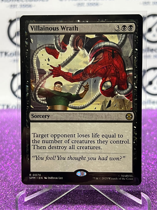 2025 MAGIC THE GATHERING SPIDER-MAN VILLAINOUS WRATH # R 0074 RARE NON-FOIL SORCERY CARD