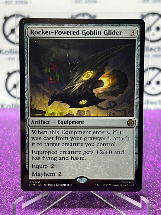 2025 MAGIC THE GATHERING SPIDER-MAN ROCKET-POWERED GOBLIN GLIDER # R 0172 RARE NON-FOIL ARTIFACT CARD
