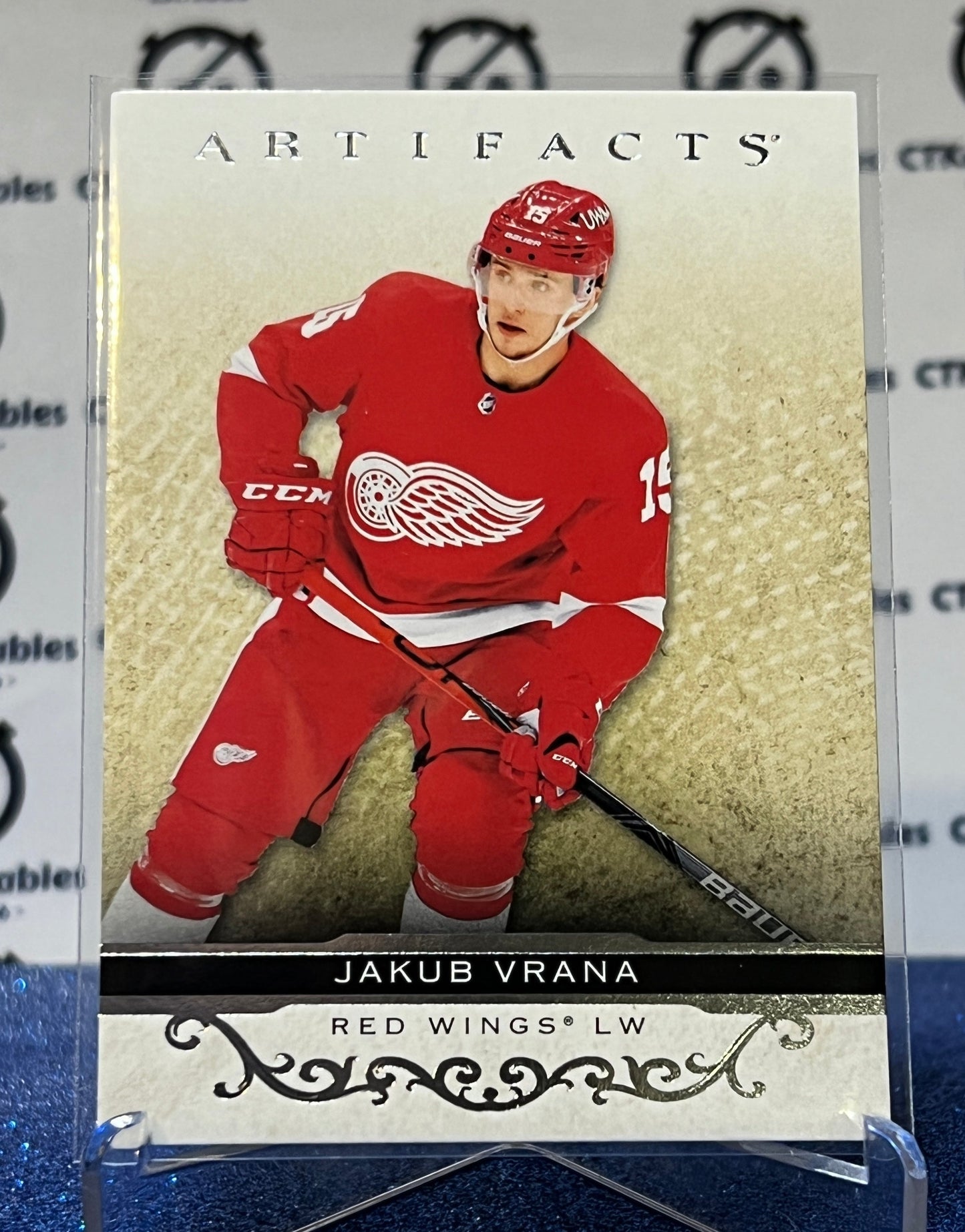 2021-22 UPPER DECK ARTIFACTS JAKUB VRANA # 10 SILVER DETROIT RED WINGS NHL HOCKEY TRADING CARD