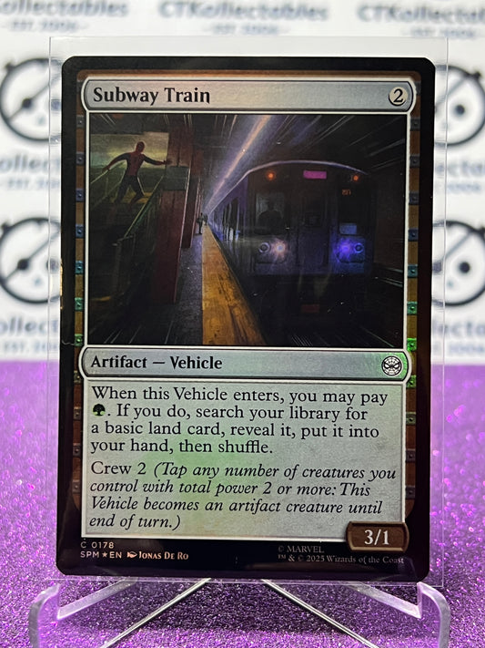 2025 MAGIC THE GATHERING SPIDER-MAN SUBWAY TRAIN # C 0178 COMMON FOIL  ARTIFACT  CARD