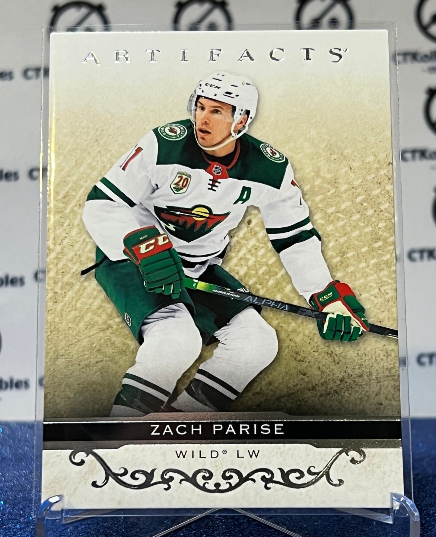 2021-22 UPPER DECK ARTIFACTS ZACH PARISE # 4  SILVER  MINNESOTA WILD  NHL HOCKEY CARD