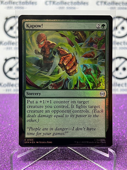 2025 MAGIC THE GATHERING SPIDER-MAN KAPOW! # C 0103 COMMON FOIL SORCERY CARD
