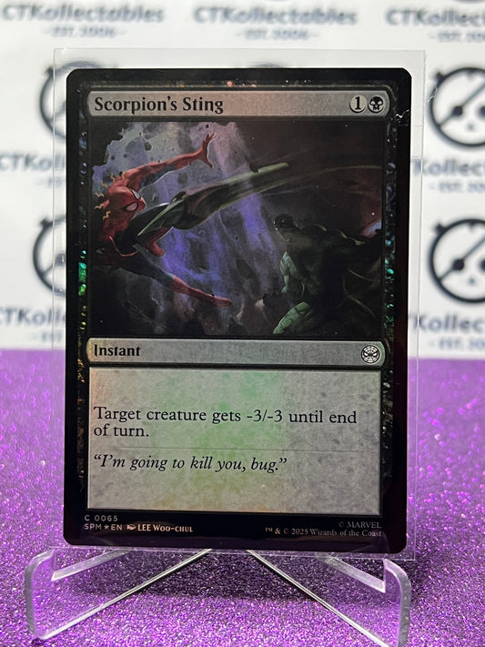 2025 MAGIC THE GATHERING SPIDER-MAN SCORPION'S STING # C 0065 COMMON FOIL INSTANT CARD