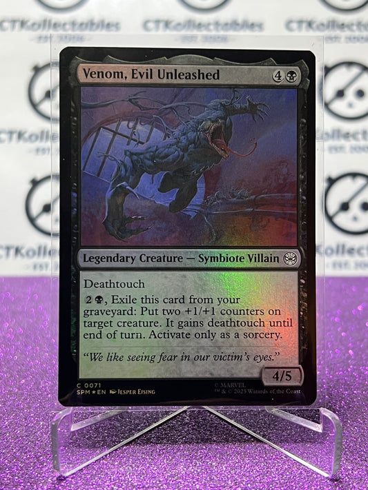 2025 MAGIC THE GATHERING SPIDER-MAN VENOM, EVIL UNLEASHED # C 0071 COMMON FOIL LEGENDARY CREATURE CARD