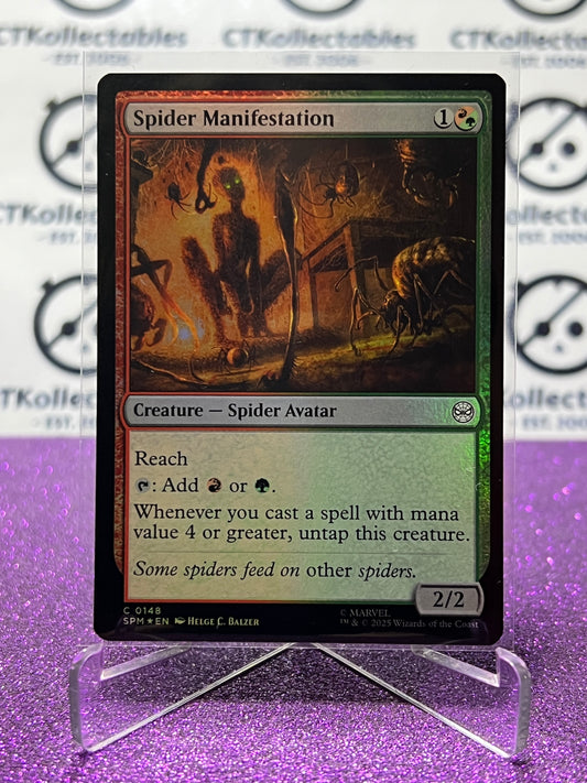2025 MAGIC THE GATHERING SPIDER-MAN SPIDER MANIFESTATION # C 0148 COMMON FOIL CREATURE CARD