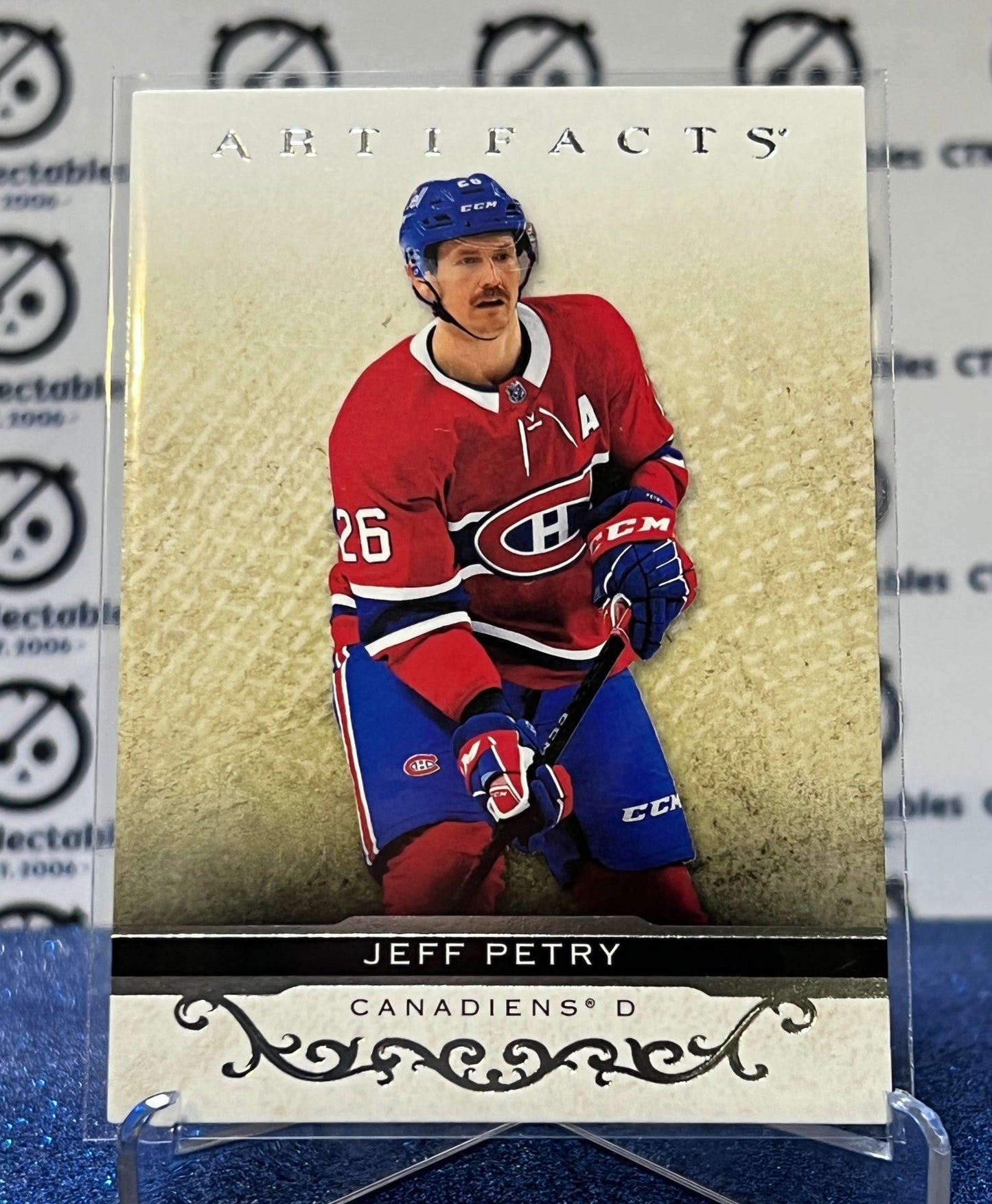 2021-22 UPPER DECK ARTIFACTS JEFF PETRY # 52 MONTREAL CANADIENS HOCKEY CARD
