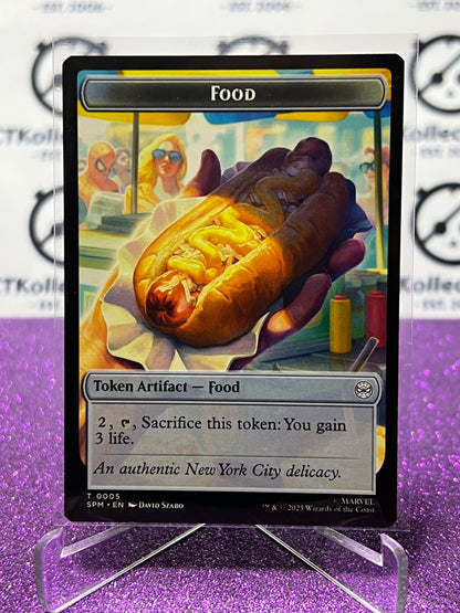 2025 MAGIC THE GATHERING SPIDER-MAN ROBOT/FOOD # T 0006/0005  NON-FOIL TOKEN CARD