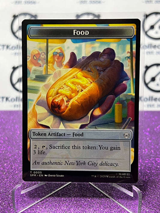 2025 MAGIC THE GATHERING SPIDER-MAN ROBOT/FOOD # T 0006/0005  NON-FOIL TOKEN CARD