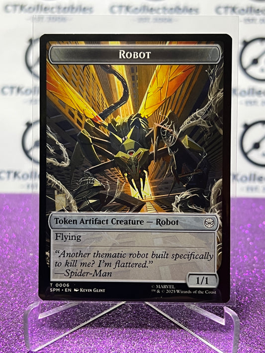 2025 MAGIC THE GATHERING SPIDER-MAN ROBOT/FOOD # T 0006/0005  NON-FOIL TOKEN CARD