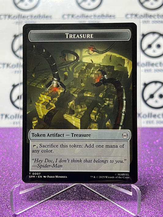 2025 MAGIC THE GATHERING SPIDER-MAN HUMAN CITIZEN/TREASURE # T 0004/0007  NON-FOIL TOKEN CARD