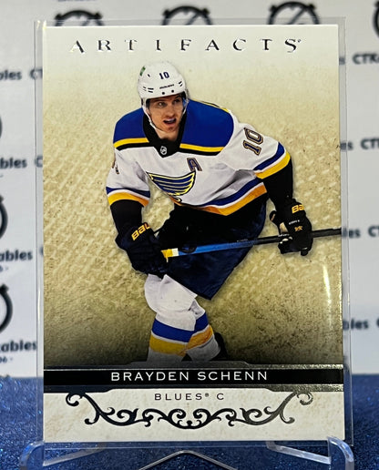 2021-22 UPPER DECK ARTIFACTS BRAYDEN SCHENN # 81 SILVER  ST. LOUIS BLUES HOCKEY CARD