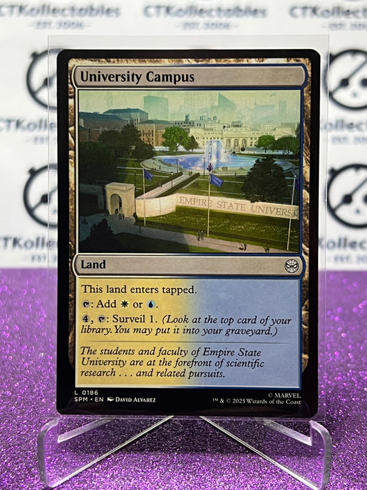 2025 MAGIC THE GATHERING SPIDER-MAN UNIVERSITY CAMPUS # L 0186 NON-FOIL LAND CARD