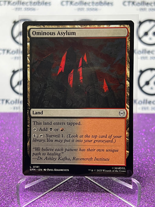 2025 MAGIC THE GATHERING SPIDER-MAN OMINOUS ASYLUM # L 0181 NON-FOIL LAND CARD