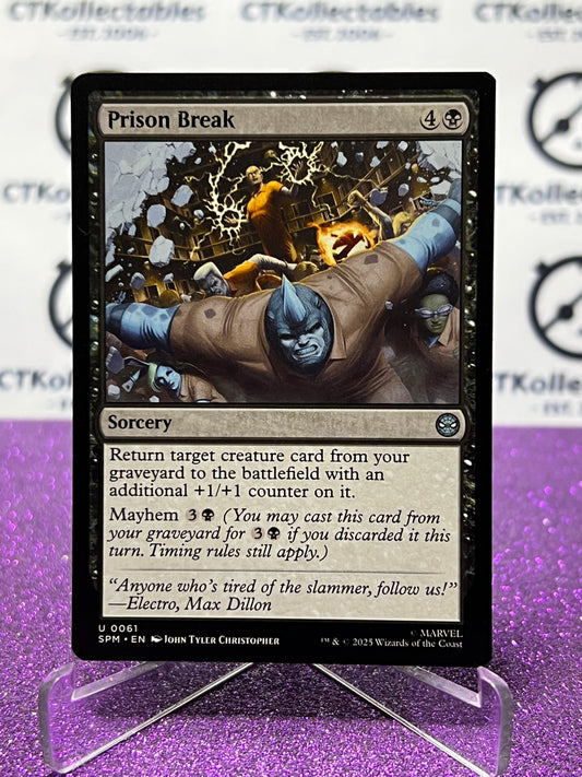 2025 MAGIC THE GATHERING SPIDER-MAN PRISON BREAK # U 0061 UNCOMMON NON-FOIL SORCERY CARD