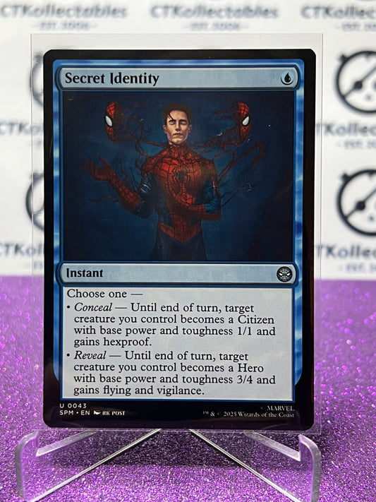 2025 MAGIC THE GATHERING SPIDER-MAN SECRET IDENTITY # U 0043 UNCOMMON NON-FOIL INSTANT CARD