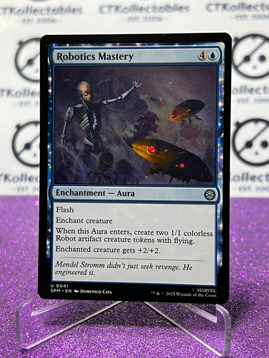 2025 MAGIC THE GATHERING SPIDER-MAN ROBOTICS MASTERY # U 0041 UNCOMMON NON-FOIL ENCHANTMENT CARD