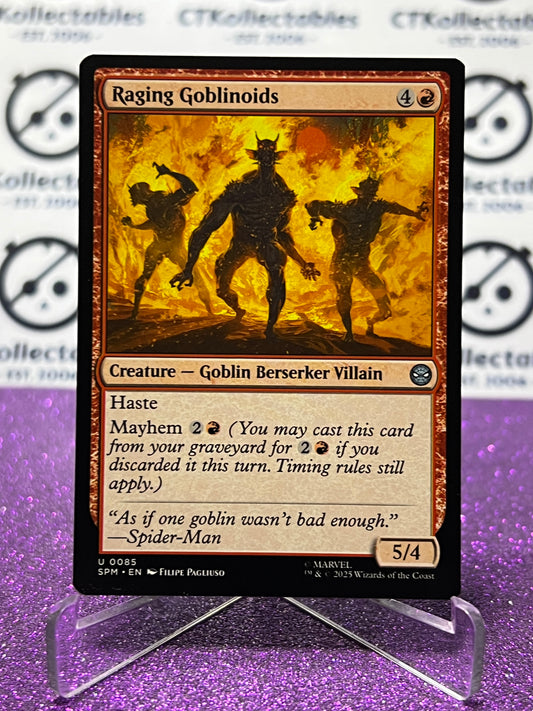 2025 MAGIC THE GATHERING SPIDER-MAN RAGING GOBLINOIDS # U 0085 UNCOMMON NON-FOIL CREATURE CARD