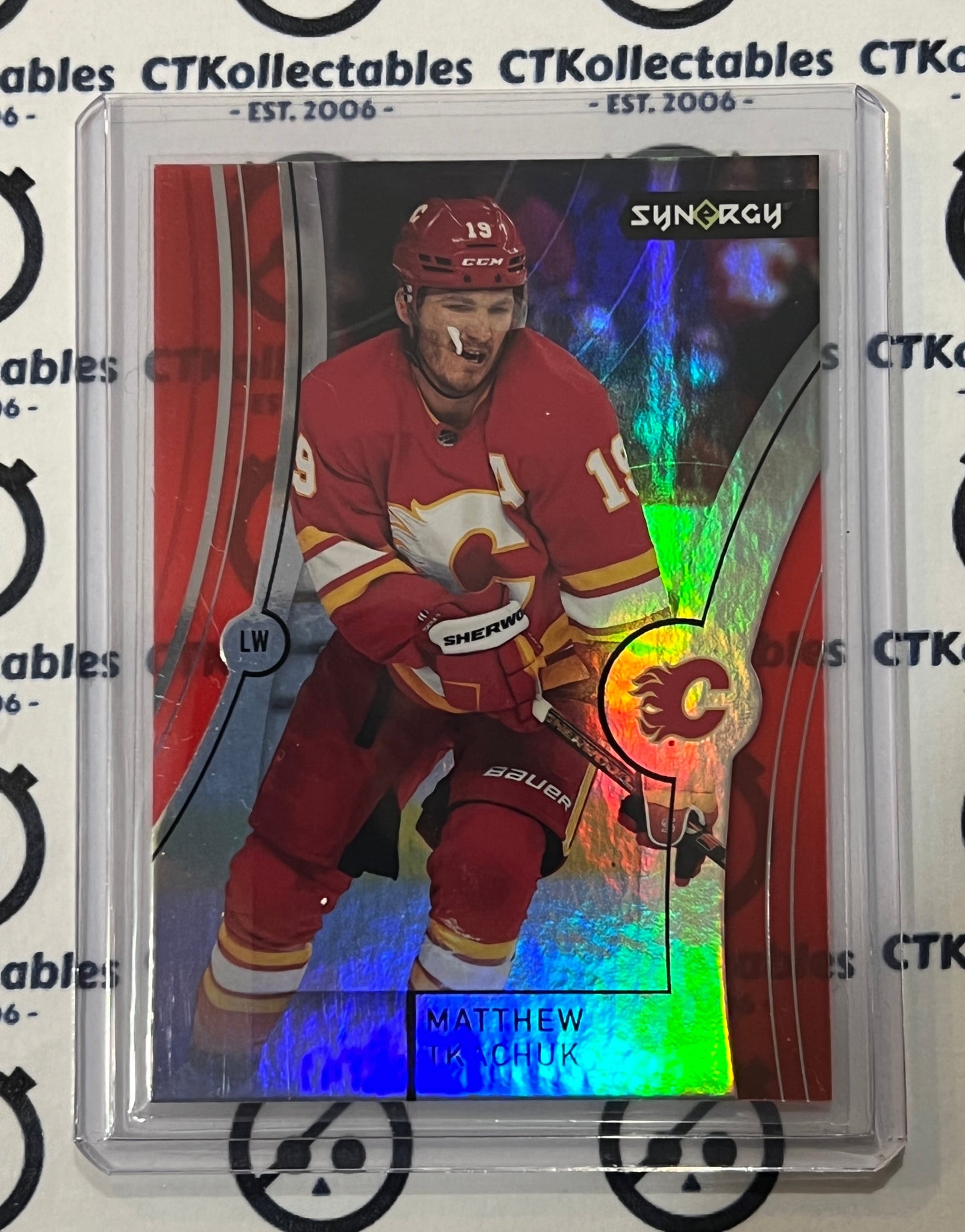 2021-22 UPPER DECK SYNERGY MATTHEW TKACHUK # 16 HOCKEY NHL CALGARY FLAMES  CARD